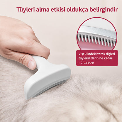 Furmantör Kedi/Köpek Evcil Hayvan Tarağı Eğimli Tasarım