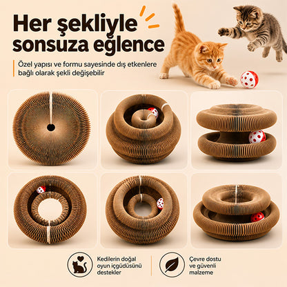 İnteraktif Karton Kedi Oyuncağı