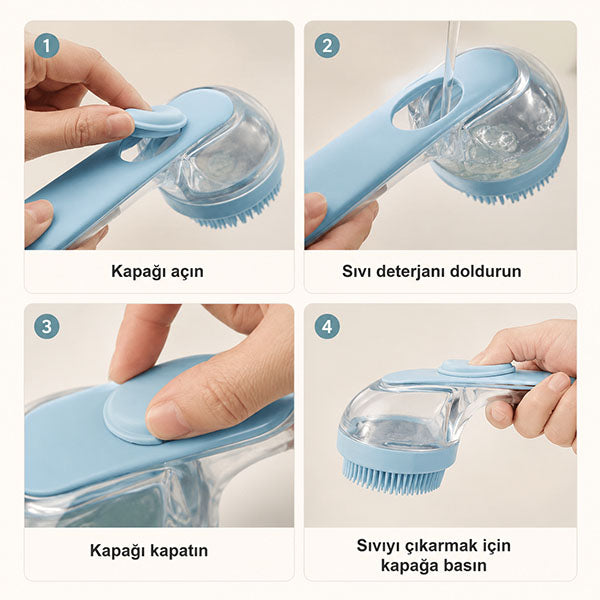 Sıvı Hazneli Evcil Hayvan Tarağı