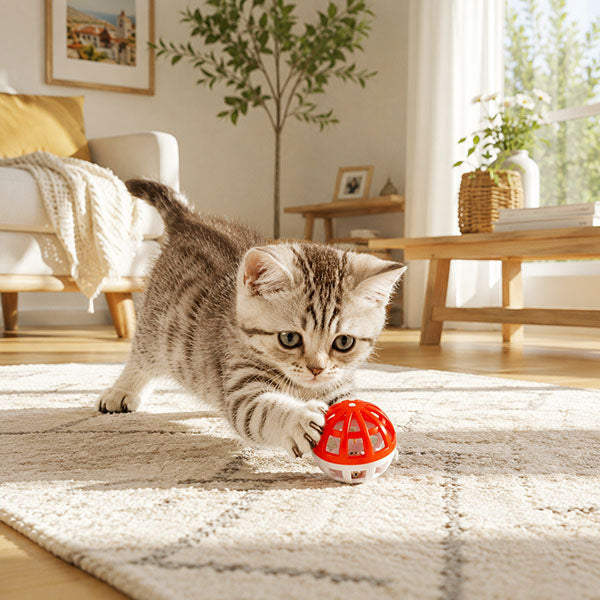 4'lü Çıngıraklı Top Kedi Oyuncağı