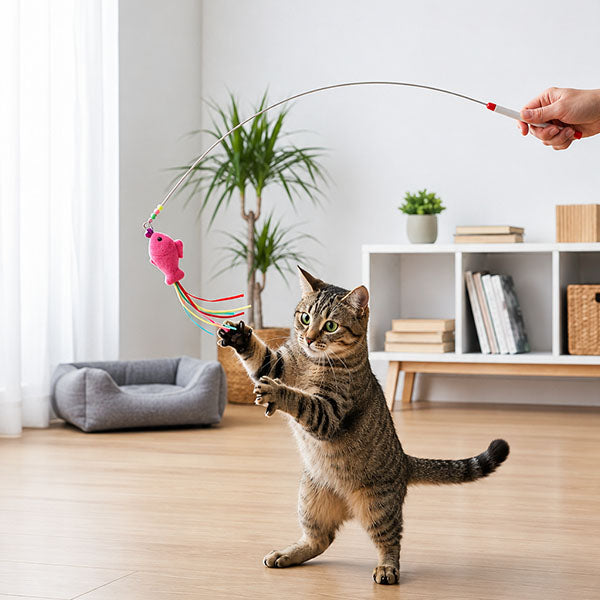Balıklı Kedi Oyun Oltası 90 Cm