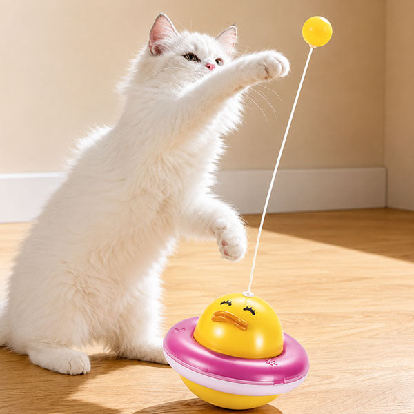 UFO Şekilli Ördek Kedi Oyuncağı