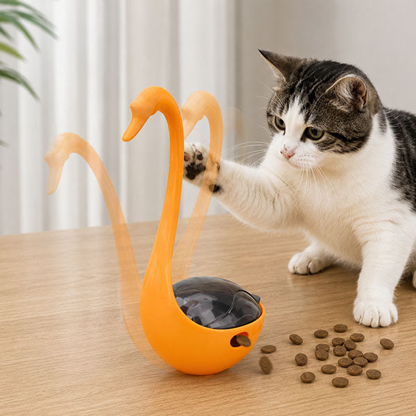 Kuğu Şeklinde Lazerli Kedi Oyuncağı