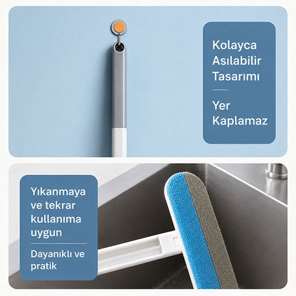 Uzun Saplı Evcil Hayvan Tüy Temizleme Fırçası