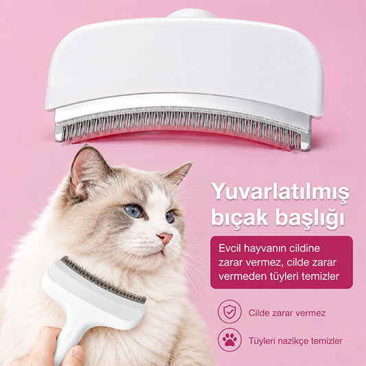 Furmantör Kedi/Köpek Evcil Hayvan Tarağı Eğimli Tasarım