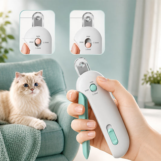 Törpülü Hazneli Ayarlanabilir Kedi Köpek Tırnak Makası