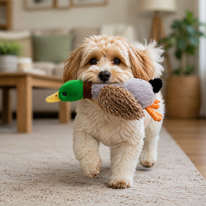 Sesli Ördek Şekilli Peluş Köpek Oyuncağı